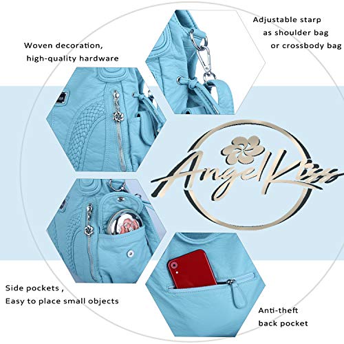 Angelkiss 1555 - Bolso al hombro de Piel para mujer …