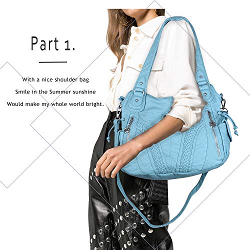 Angelkiss 1555 - Bolso al hombro de Piel para mujer …