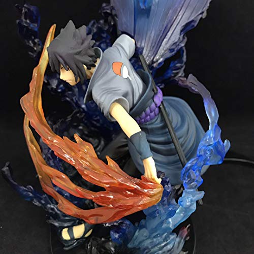 Anime Naruto Figura de acción Naruto Sasuke Itachi Figura de acción Pop Naruto Figura de Personaje PVC Estatua Figura de acción Estatuas Figuras Personaje Estatua Decoración 22CM (Sasuke)