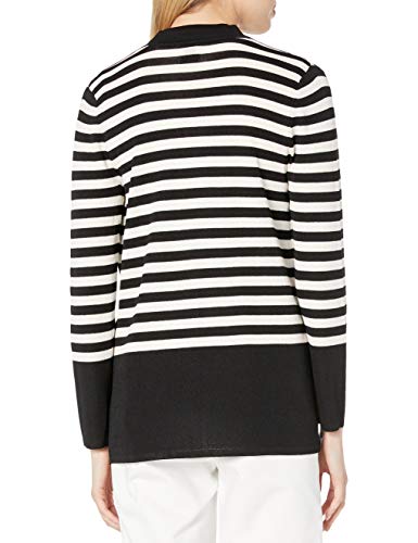 Anne Klein C¨¢rdigan de bolsillo Malibu de 2 mujeres de Anne Klein, negro / blanco, XS