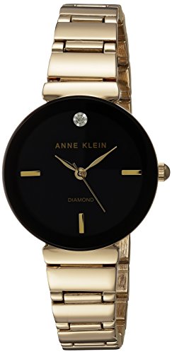 ANNE KLEIN Reloj analógico para Mujeres de Cuarzo japonés con Correa en Aleación AK/2434BKGB