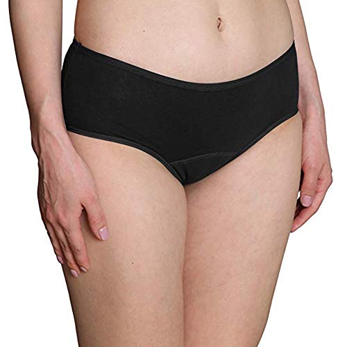Anntry Chicas Grandes Algodón de protección Período Menstrual Bragas Adolescentes Malla Respirable Bragas a Prueba de Fugas Mujer (S, Estilo3)