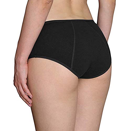 Anntry Chicas Grandes Algodón de protección Período Menstrual Bragas Adolescentes Malla Respirable Bragas a Prueba de Fugas Mujer (S, Estilo3)