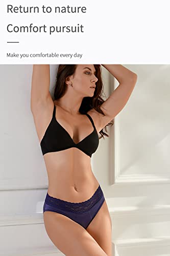 Anntry Ropa Interior de Mujer Bragas menstruales Calzoncillos absorbentes a Prueba de Fugas Calzoncillos Deportivos de algodón para niña Paquete de 3 (L, Color-1)