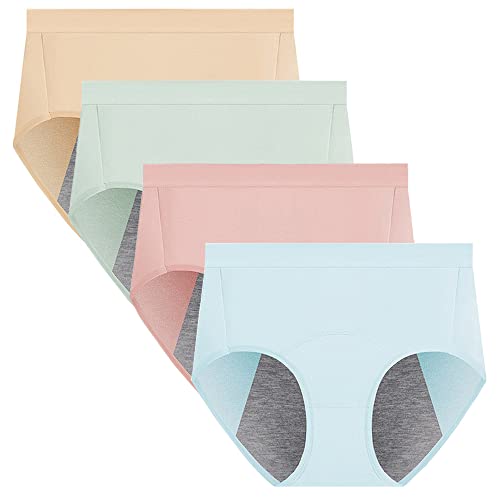 Anntry Ropa Interior para Mujer, Ropa Interior para el período Menstrual para Mujeres, Bragas de algodón para niñas, Bragas cómodas y fáciles de Limpiar (L, Estilo3)