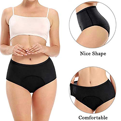 Anntry Ropa Interior para Mujer, Ropa Interior para el período Menstrual para Mujeres, Bragas de algodón para niñas, Bragas cómodas y fáciles de Limpiar (L, Estilo3)