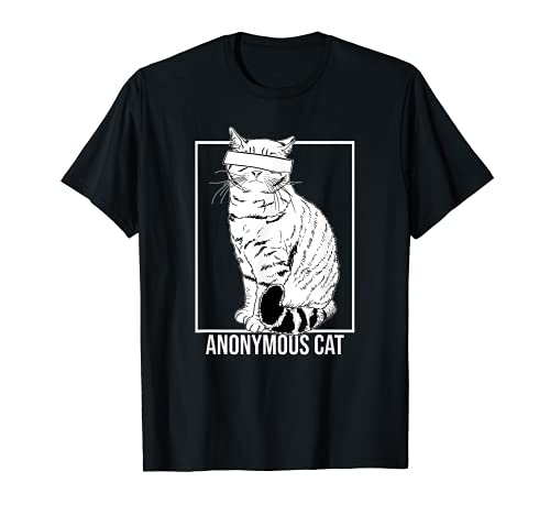 Anonymous Cat Anonyme - Gato divertido regalo Camiseta