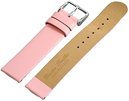 Anti-alérgico de piel correa de reloj de cinta rosa 18 mm 815055002018