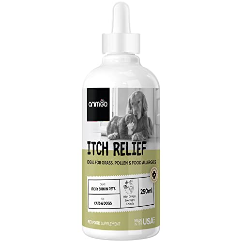 Anti Picor para Perros y Gatos 250ml | Suplemento Natural para Picores, Irritaciones y Alergia