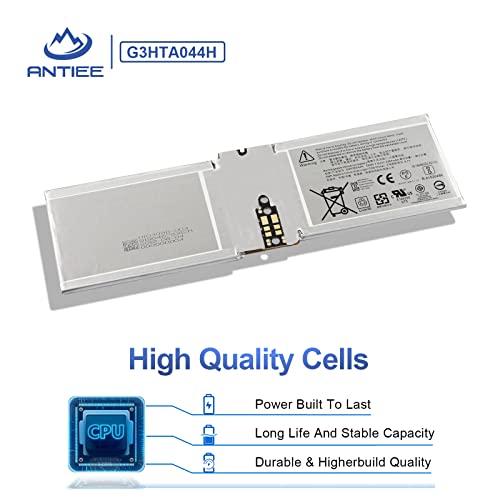 ANTIEE G3HTA044H Batería para Microsoft Surface Book 1 1703 1704 1705 CR7-00005 CR7-00007 Book 2 13.5"128GB 256GB 512GB 1TB 2-in-1 Convertible Tablet PC Battery DAK822470K G3HTA020H 18Wh