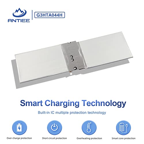 ANTIEE G3HTA044H Batería para Microsoft Surface Book 1 1703 1704 1705 CR7-00005 CR7-00007 Book 2 13.5"128GB 256GB 512GB 1TB 2-in-1 Convertible Tablet PC Battery DAK822470K G3HTA020H 18Wh