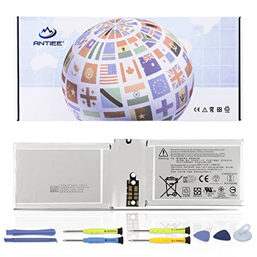 ANTIEE G3HTA044H Batería para Microsoft Surface Book 1 1703 1704 1705 CR7-00005 CR7-00007 Book 2 13.5"128GB 256GB 512GB 1TB 2-in-1 Convertible Tablet PC Battery DAK822470K G3HTA020H 18Wh