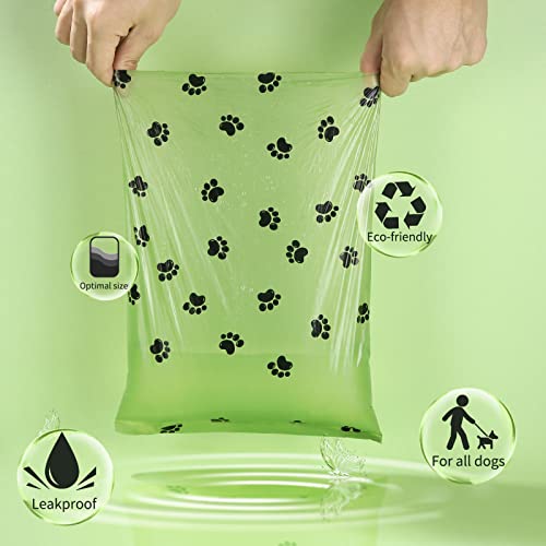 AOKEASE Bolsas Caca Perro, 765 PCS Bolsas Para Excrementos De Perros, Bolsas Perro Con Dispensador Bolsas Caca Perro, Núcleo De Papel Bolso Para Perros, Verde Bolsas, Accesorios Perros, Dog Poop Bag.