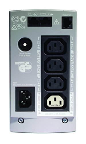 APC by Schneider Electric BK650EI Back UPS CS - Sistema de Alimentación Ininterrumpida SAI 650 VA, 400 Watt (4 Salidas IEC), Color Beige