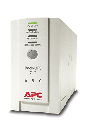 APC by Schneider Electric BK650EI Back UPS CS - Sistema de Alimentación Ininterrumpida SAI 650 VA, 400 Watt (4 Salidas IEC), Color Beige