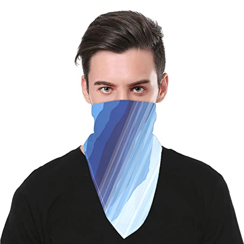 AQQA Máscara de pañuelo para el polvo Hermosas pañuelos de espino naturalmente retro para mascarilla Pañuelos de patrones multiusos para adultos, niños, 22 "x 22", paquete individual