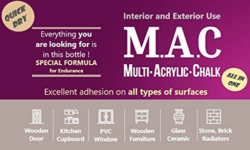 AquaCool Kumquat 331 - Pintura de secado rápido para interiores y exteriores con muebles, madera, plástico, vidrio, cerámica, piedra (1000 ml, Kumquat 331)