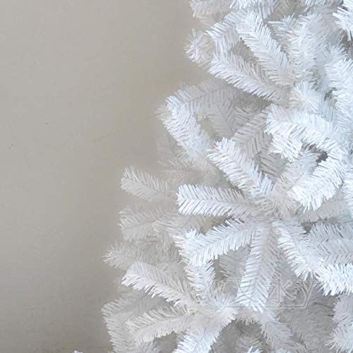 Árbol de Navidad Artificial Picea,Árbol de Navidad Blanco, Lujoso Pino encriptado-60cm,Abeto Artificial Soporte Metálico