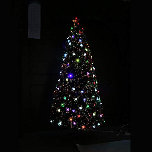 Árbol de Navidad Artificial Picea,Árbol de Navidad Iluminado, Pino Decorativo LED-90cm,Abeto Artificial Soporte Metálico