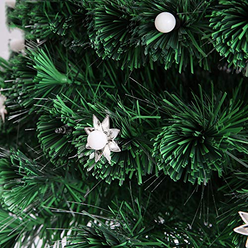 Árbol de Navidad Artificial Picea,Árbol de Navidad Iluminado, Pino Decorativo LED-90cm,Abeto Artificial Soporte Metálico