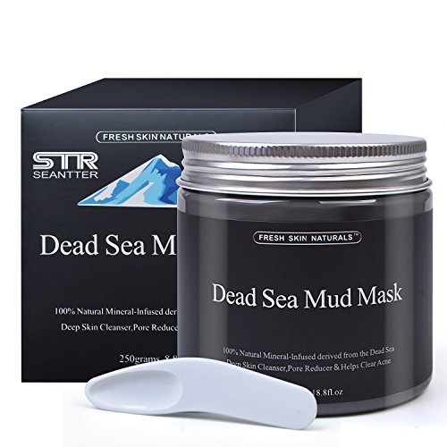Arcillas Faciales, Máscara de barro del Mar Muerto para el tratamiento facial , 100% natural y orgánica, Reduce Poros, Acne, Piel Muerta, Espinillas, Hidratar Piel, Producto Organico Mineral, 250g