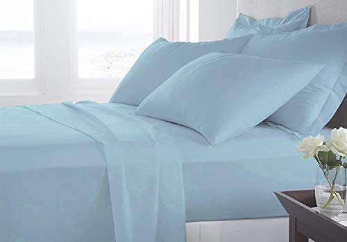 Arcoiris Fundas Nórdicas, Fundas Edredón Nórdico ,3 Piezas por Funda de Almohada, Sábana Bajera y Funda Nórdica | 50% Poliester 50% Algodón (Cama 90: 90x190/200cm, Azul)
