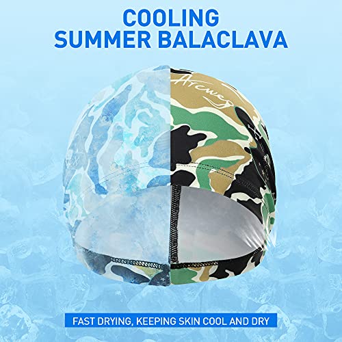 Arcweg Gorra Verano de Ciclismo Run Moto Skull Cap Gorra de Casco de Ciclismo para Hombres Absorbente de Sudor Plegable,Suave Transpirable protección UV Jogging UPF 50+