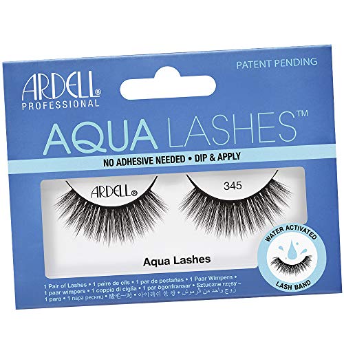 Ardell Aqua Lashes Pestañas Postizas Con Banda Activada Por Agua, No Necesita Pegamento, Volumen Completo, Largas, 30 g