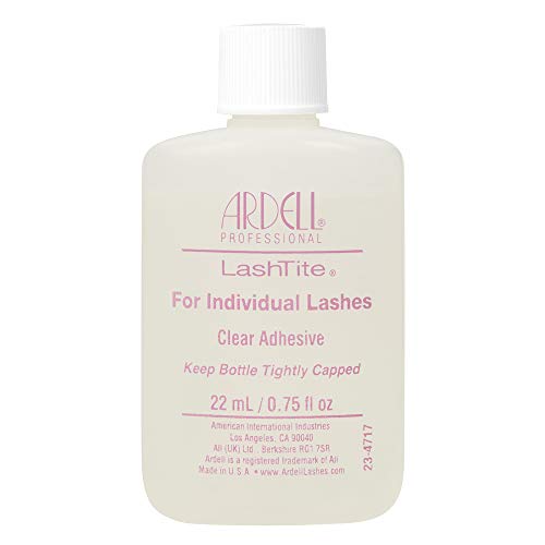 Ardell Pegamento De Pestañas Transparente | Lashtite Adhesive| Clear Adhesive | Para Pestañas Individuales, color Transparente, 22 Unidades