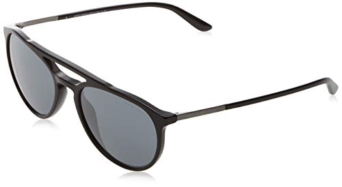 Armani 0AR8105 50176G 55 Gafas de Sol, Negro (Black/Greymirrorblack), Hombre