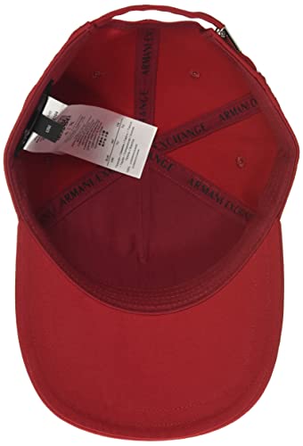 Armani Exchange 1991 Heritage Project Gorra de béisbol, Jester Red – Jester Red, Talla única para Hombre