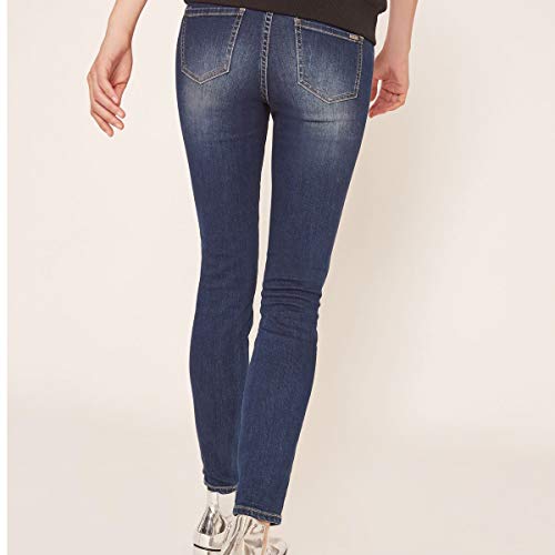 Armani Exchange 9,5 Ounces Stretch Mid Wash Vaqueros Skinny, Azul (Indigo Denim 1500), 38/L28 (Talla del Fabricante: 25) para Mujer