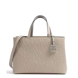 ARMANI EXCHANGE Bolso mujer de piel sintética con logo color beige