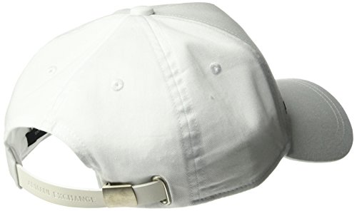 Armani Exchange Corp Logo Baseball Cap Gorra de béisbol, Blanco (Bianco-White 00010), Talla única (Talla del Fabricante: TU) para Hombre