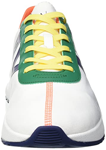 Armani Exchange Dusseldorf Volume Sole Running, Zapatillas Hombre, Color Blanco, 44 EU