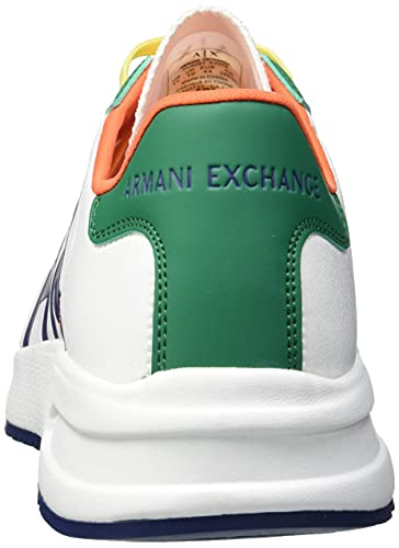 Armani Exchange Dusseldorf Volume Sole Running, Zapatillas Hombre, Color Blanco, 44 EU