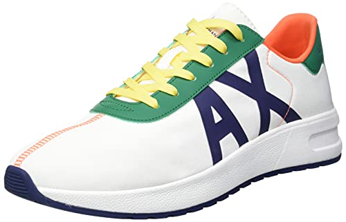 Armani Exchange Dusseldorf Volume Sole Running, Zapatillas Hombre, Color Blanco, 44 EU