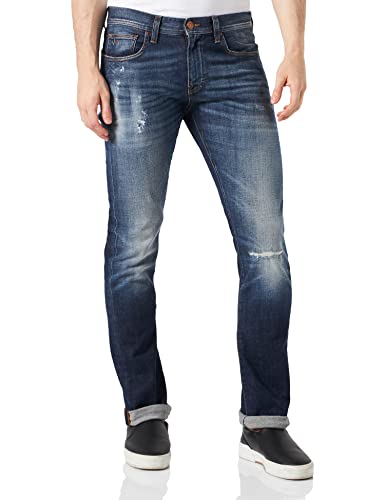 Armani Exchange Five Pockets, Slim, Back Logo Jeans, Indigo Azul Vaquero, 34 para Hombre