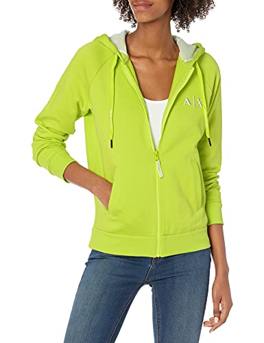 Armani Exchange Hooded Sweatshirt Sudadera, Acid Lime, S para Mujer