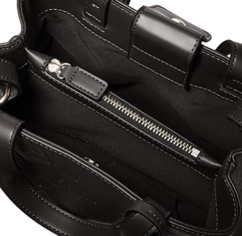 Armani Exchange Liz Small Open Shopping Tote, Negro (Nero - Black), 18x13x26 cm (B x H x T)