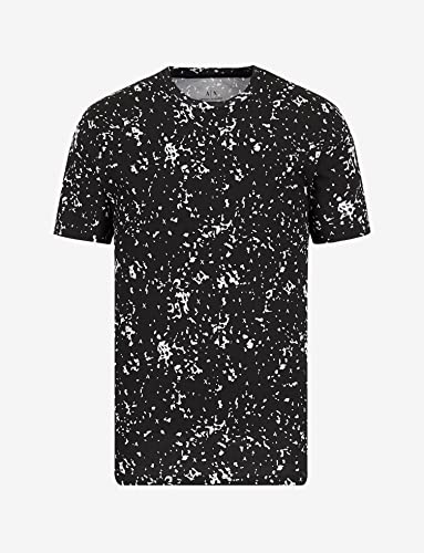 Armani Exchange with Fantasy Fabric T-Shirt, BLACK POLLOCK, S