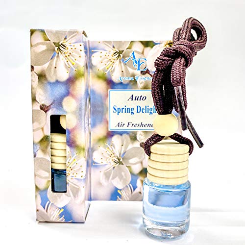 Aroma Essence - Ambientador para coche (2 unidades, aroma a peonía, jazmín y loto)