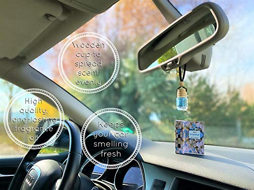 Aroma Essence - Ambientador para coche (2 unidades, aroma a peonía, jazmín y loto)