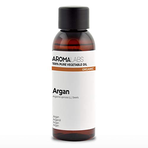 Aroma Labs - Aceite Vegetal de Argán de Marruecos - Certificado Orgánico Ecocert - 100% Puro, Natural, Virgen y Sin Refinar - De Primer Prensado en Frío - Eco-Embalaje en Francia - 50ml