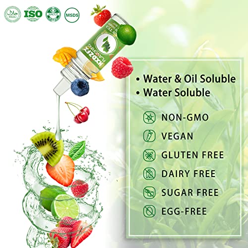 Aromas Alimentarios - 30 Sabores sabor alimenticio concentrado sin azúcar y sin calorías, se utiliza para hornear, pasteles, bebidas, helados