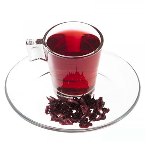 Aromas de Té - Infusiones Variadas - Infusión Hibiscus en Formato de 100 gramos - Infusión Natural con Propiedades Hidratantes y Refrescantes - Infusión con Sabor Ácido que Ayuda a Eliminar Líquidos