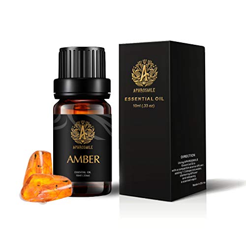 Aromaterapia Ámbar aceite esencial para difusor, 100% puro ámbar Aceite Esencial para humidificador,Masaje, 10ml Grado Terapéutico ámbar aceite fragancia para hogar, puro ámbar aceite para hacer