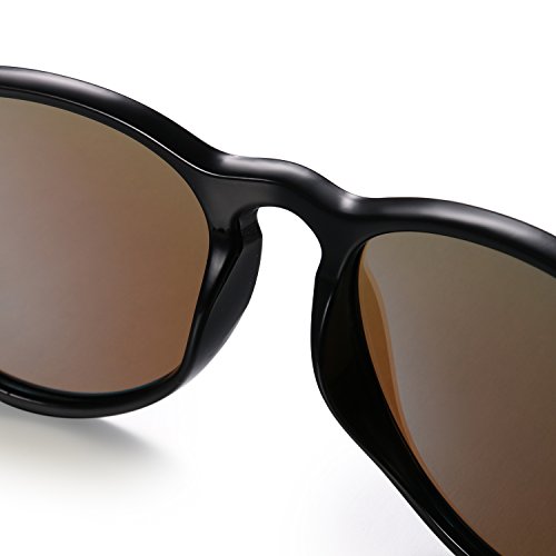 Aroncent Gafas de Sol Polarizada de Moda contra UV400 Sunglasses Lente Clásica Protección de Ojos para Viaje, Golf, Conducción, Ciclismo y Actividades Exteriores para Hombre Mujer Unisex (Azul)