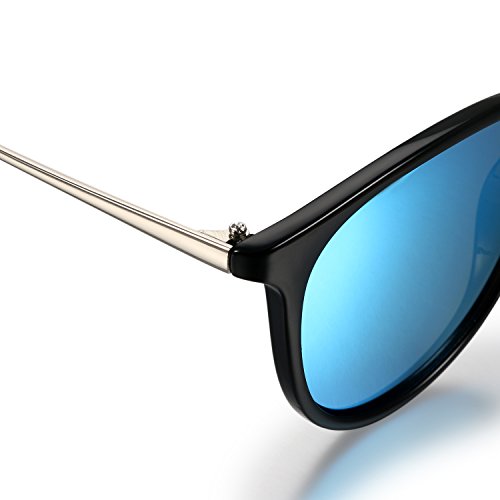 Aroncent Gafas de Sol Polarizada de Moda contra UV400 Sunglasses Lente Clásica Protección de Ojos para Viaje, Golf, Conducción, Ciclismo y Actividades Exteriores para Hombre Mujer Unisex (Azul)