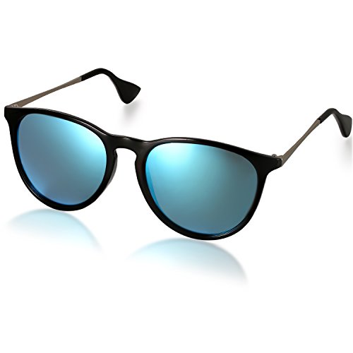 Aroncent Gafas de Sol Polarizada de Moda contra UV400 Sunglasses Lente Clásica Protección de Ojos para Viaje, Golf, Conducción, Ciclismo y Actividades Exteriores para Hombre Mujer Unisex (Azul)